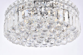 Maxime 5 light Chrome Flush Mount Clear Royal Cut Crystal