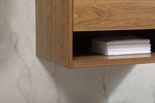 30 inch Single bathroom vanity in walnut brown