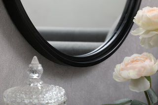 Metal plum mirror 36 inch x 36 inch in Black