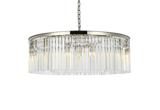 Sydney 10 light polished nickel Chandelier Clear Royal Cut Crystal