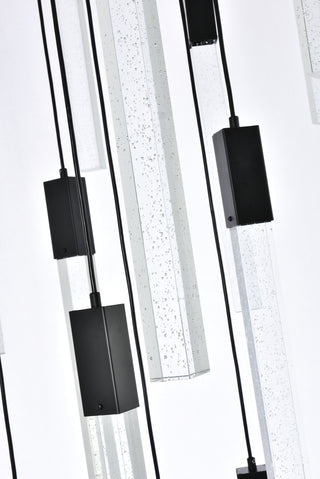 Weston 16 lights pendant in black