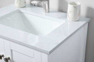 24 Inch SIngle Bathroom Vanity In White