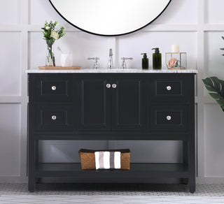 48 in. Single bathroom vanity set in Black