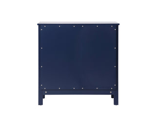30 Inch Wide Bathroom Storage Freestanding Cabinet In Blue
