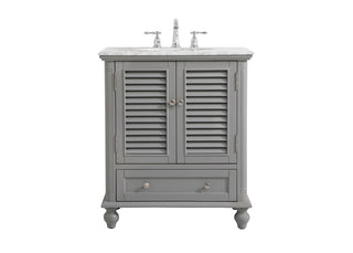 30 inch Single bathroom vanity in grey