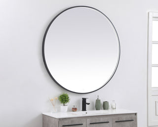 Pier 48 inch LED mirror with adjustable color temperature 3000K/4200K/6400K in black