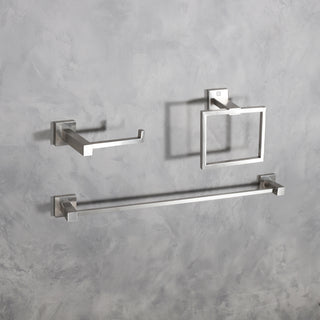 Isla 3-Piece Bathroom Hardware Set in Brushed Nickel