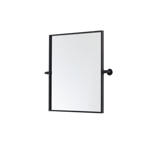 Rectangle pivot mirror 24x20 inch in black