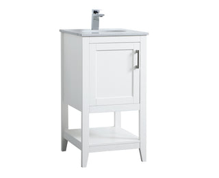 18 inch Single Bathroom Vanity in White