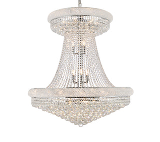 Primo 28 light Chrome Chandelier Clear Royal Cut Crystal