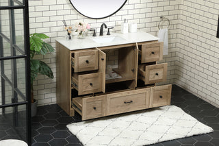 48 inch Single bathroom vanity in natural oak