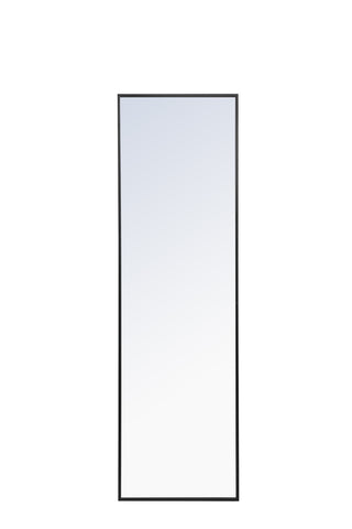 Metal frame Rectangle Mirror 18 inch Black