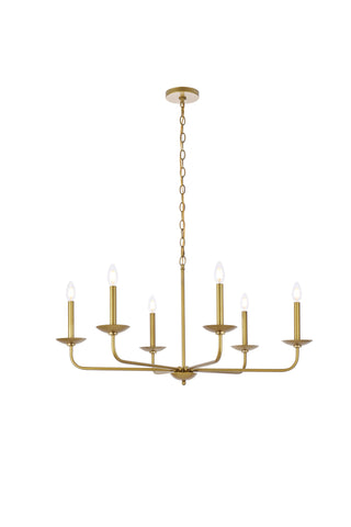 Cohen 36 inch pendant in brass