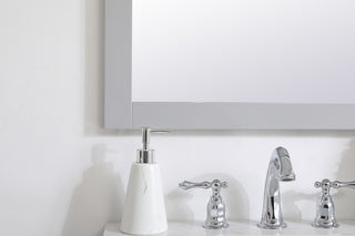 Aqua rectangle vanity mirror 24 inch in Grey