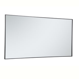 Metal frame rectangle mirror 36 inch in Black