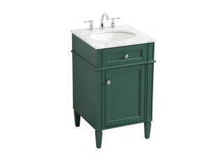 21 inch Single bathroom vanity in green