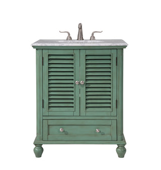 30 In.Single Bathroom Vanity Set In Vintage Mint