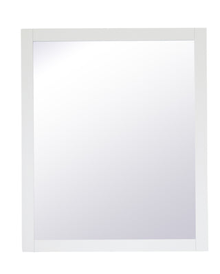 Aqua rectangle vanity mirror 30 inch in White