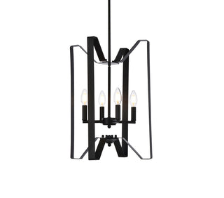 Hoffman 4 lights pendant in black