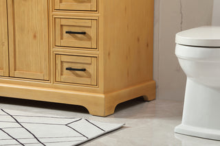 48 inch Single bathroom vanity in natural wood