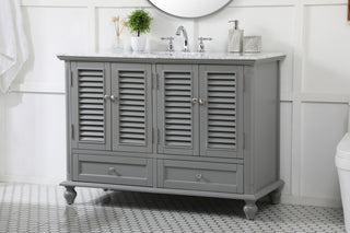 48 inch Single bathroom vanity in grey