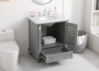 30 inch Single bathroom vanity in grey