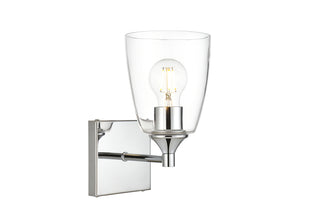 Gianni 1 light Chrome and Clear Bath Sconce