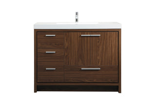 42 inch Single bathroom vanity in Walnut