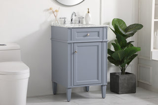 21 inch Single bathroom vanity in grey