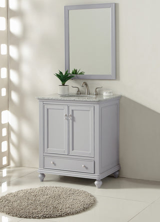 30 In. Single Bathroom Vanity Set In Light Grey