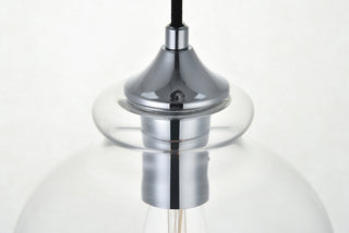 Destry 1 Light Chrome Pendant With Clear Glass