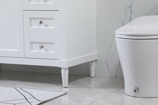 42 inch Single bathroom vanity in white