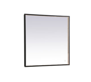 Pier 30x30 inch LED mirror with adjustable color temperature 3000K/4200K/6400K in black