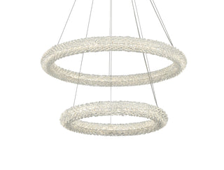 Bowen 28 inch Adjustable LED Chandelier in Satin Gold