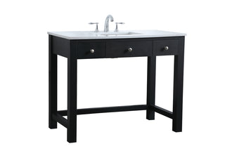 42 Inch ADA Compliant Bathroom Vanity In Black