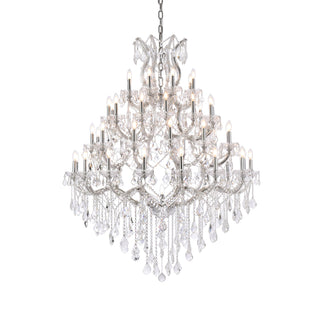 Maria Theresa 49 light Chrome Chandelier Clear Royal Cut Crystal