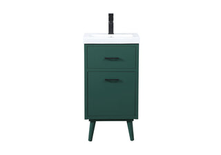 18 inch bathroom vanity in Green