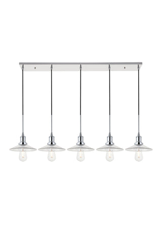 Waltz 5 light chrome Pendant