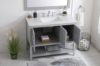 42 inch Single Bathroom Vanity in Grey