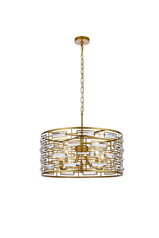 Kennedy 24 inch pendant in brass