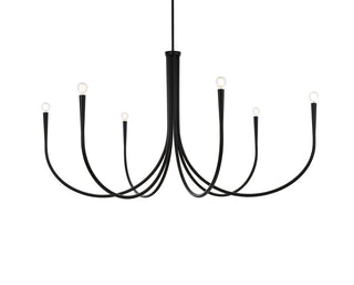 Layne 50 inch chandelier in Black