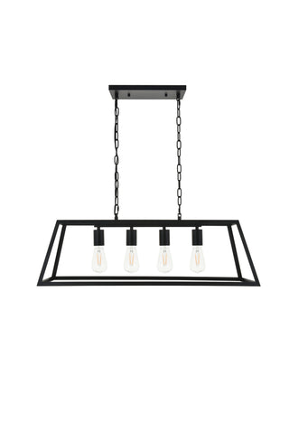 Resolute 4 light black Pendant