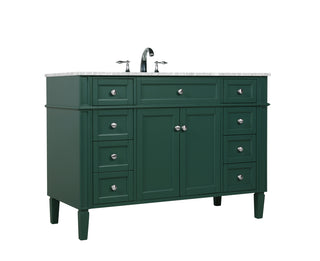 48 inch Single bathroom vanity in green