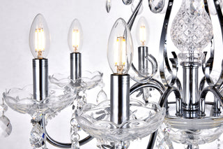 Voltaire Collection Chandelier D26 H25 Lt:8 Chrome Finish