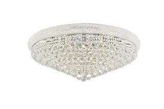 Primo 20 light Chrome Flush Mount Clear Royal Cut Crystal