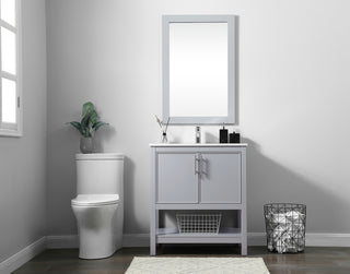 30 Inch SIngle Bathroom Vanity In Grey