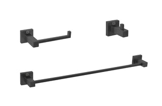 Isla 3-Piece Bathroom Hardware Set in Matte Black