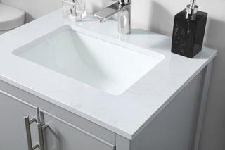 24 Inch SIngle Bathroom Vanity In Grey