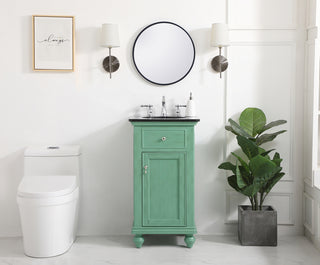 19 inch Single bathroom vanity in vintage mint