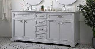 72 inch double bathroom vanity in grey